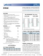 MT4LC16M4H9DJ-5S datasheet pdf Micron Technology