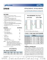 MT4LC16M4T8DJ-6 datasheet pdf Micron Technology