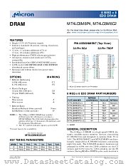 MT4LC8M8C2TG-5 datasheet pdf Micron Technology