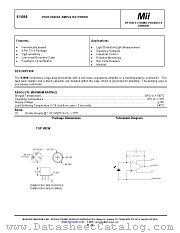 61099 datasheet pdf Micropac Industries