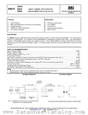66015-101 datasheet pdf Micropac Industries