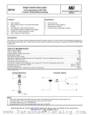 66116-002B datasheet pdf Micropac Industries