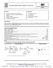 4N24 datasheet pdf Micropac Industries