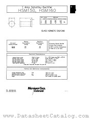 HSM150 MELF datasheet pdf Microsemi