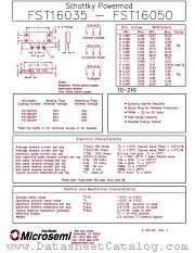 FST16035 datasheet pdf Microsemi