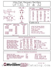 UFT3120 datasheet pdf Microsemi