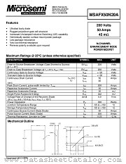 MSAFX50N20A datasheet pdf Microsemi