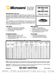 SM1603-03C datasheet pdf Microsemi