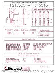 FST5535 datasheet pdf Microsemi