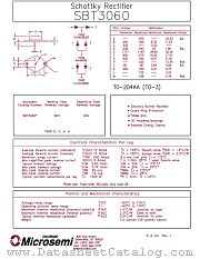 SBT3060 datasheet pdf Microsemi