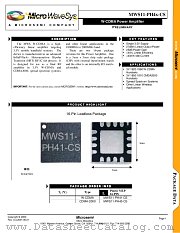 MWS11-PH41-CS datasheet pdf Microsemi