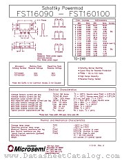 FST160100 datasheet pdf Microsemi