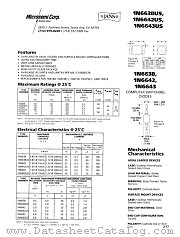 JANTX1N6642 datasheet pdf Microsemi