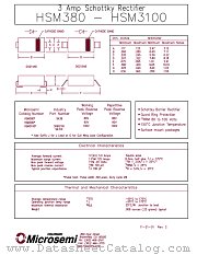 HSM390G datasheet pdf Microsemi
