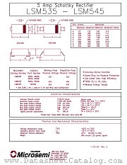 LSM545G datasheet pdf Microsemi
