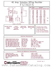 FST4015 datasheet pdf Microsemi