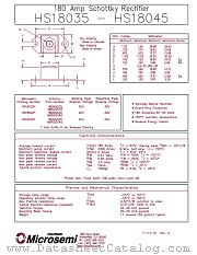 MBR20035 datasheet pdf Microsemi