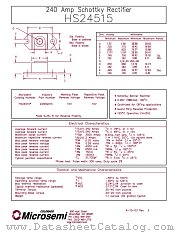HS24510 datasheet pdf Microsemi