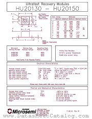 HU20150 datasheet pdf Microsemi