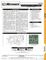 LX1744CPW datasheet pdf Microsemi