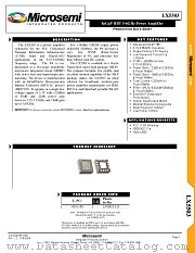 LX5503 datasheet pdf Microsemi