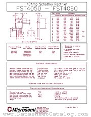 FST4060 datasheet pdf Microsemi