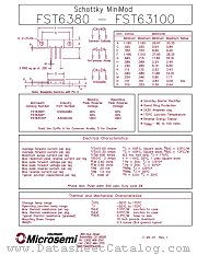 FST63100 datasheet pdf Microsemi