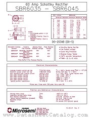MBR6035 datasheet pdf Microsemi
