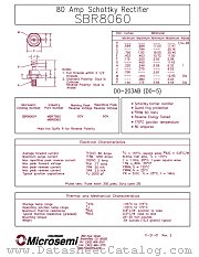 MBR8060 datasheet pdf Microsemi