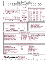 MBR12080CT datasheet pdf Microsemi