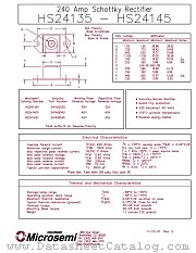 HS24135 datasheet pdf Microsemi