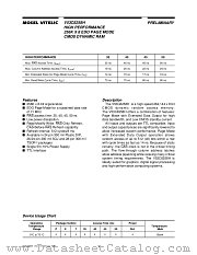 V53C8258H datasheet pdf Mosel Vitelic Corp