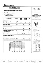 2N5883 datasheet pdf MOSPEC Semiconductor