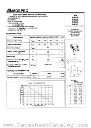 2N6338 datasheet pdf MOSPEC Semiconductor