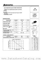 2SA1186 datasheet pdf MOSPEC Semiconductor