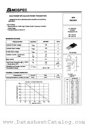 2SC2921 datasheet pdf MOSPEC Semiconductor