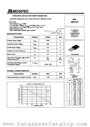 2SD1427 datasheet pdf MOSPEC Semiconductor