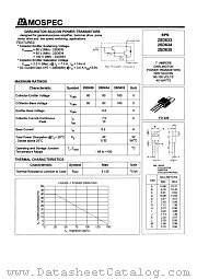 2SD633 datasheet pdf MOSPEC Semiconductor