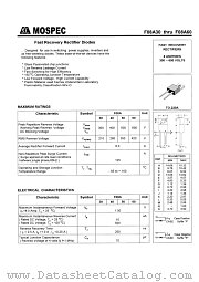 F08A60 datasheet pdf MOSPEC Semiconductor