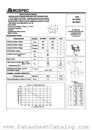 MJ10001 datasheet pdf MOSPEC Semiconductor
