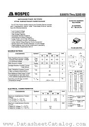 S20S100 datasheet pdf MOSPEC Semiconductor