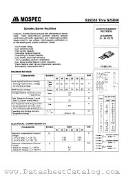 S25D60 datasheet pdf MOSPEC Semiconductor