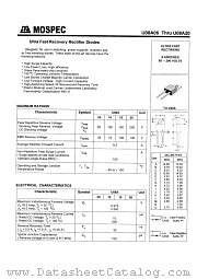 U08A05 datasheet pdf MOSPEC Semiconductor