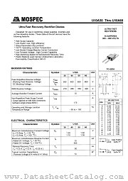 U10A60 datasheet pdf MOSPEC Semiconductor