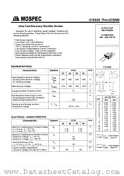 U15A40 datasheet pdf MOSPEC Semiconductor