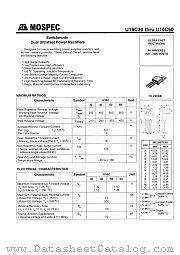 U16C60 datasheet pdf MOSPEC Semiconductor