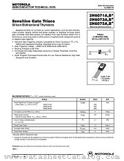 2N6071A datasheet pdf Motorola