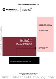 68HC912DG128PV8 datasheet pdf Motorola