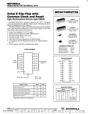 MC74HC273ADT datasheet pdf Motorola