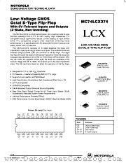 MC74LCX374DT datasheet pdf Motorola